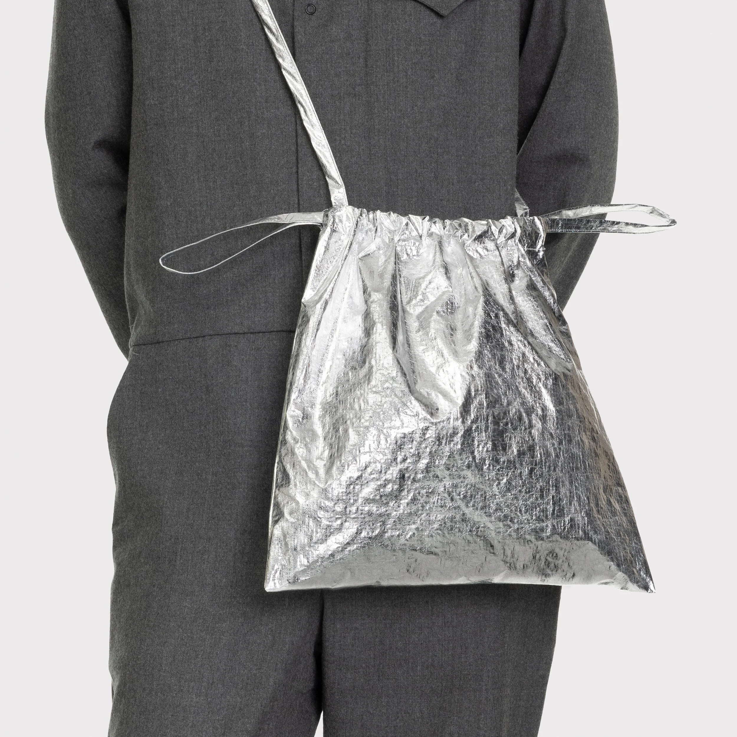 【NOFFICIALNOFFICE】FAKE LEATHER DRAWSTRING BAG NOFFICIALNOFFICE】FAKE LEATHER DRAWSTRING BAG